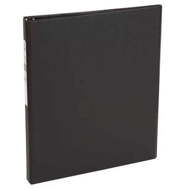 Avery&reg; Standard Binder, 1/2" Round Rings, 100-Sheet Capacity, 0.7-Inch Wide Spine, Black Binder (03201)