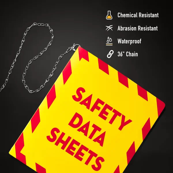 UltraDuty&trade; SDS Binder with Chain, Durable 3 Ring Poly Binder, 1.5" Slant Rings, 375-Sheet Capacity (77711)