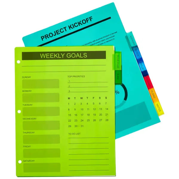 Avery&reg; 8-Tab Binder Dividers, Big Tab&trade; Insertable Plastic Binder Dividers, Big Tab&trade;, Multicolor, 3 Sets (71901)