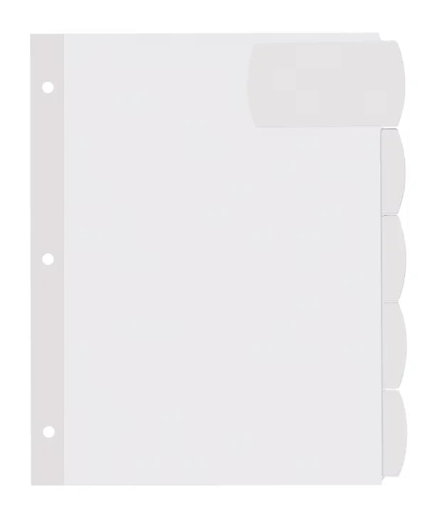 Avery&reg; Big Tab&trade; Printable Label Dividers, Easy Peel&reg;, 5-Tab Set (14436)