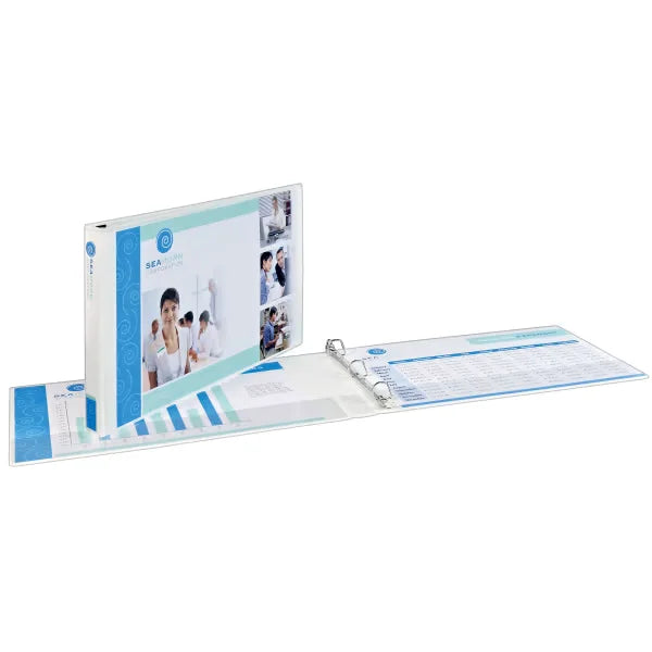 Avery&reg; Heavy-Duty View Binder, 3" One Touch Slant Rings, 635-Sheet Capacity, 11" x 17", White (72127)