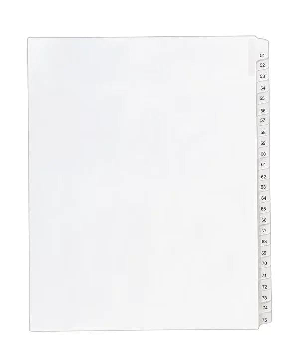 Avery&reg; Collated Legal Dividers Allstate&reg; Style, Letter Size, 51-75 Tab Set (1703)