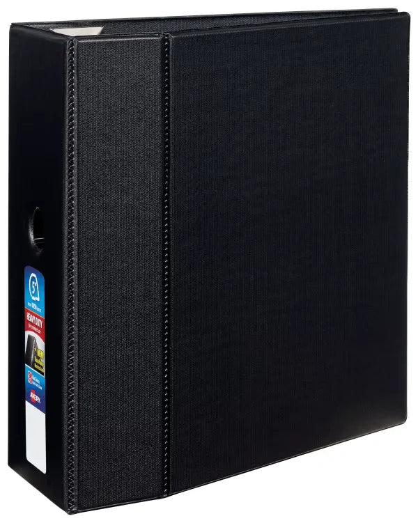 Avery&reg; Heavy-Duty Binder, 5" One-Touch Rings, 925-Sheet Capacity, DuraHinge&trade;, Black (79986)