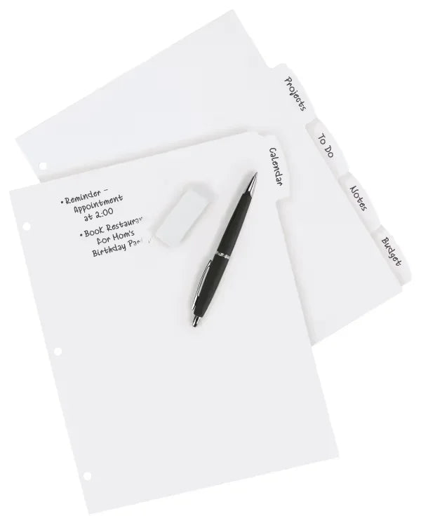 Avery&reg; Big Tab&trade; Write & Erase Plastic Dividers, 5 -Tab Set (16370)