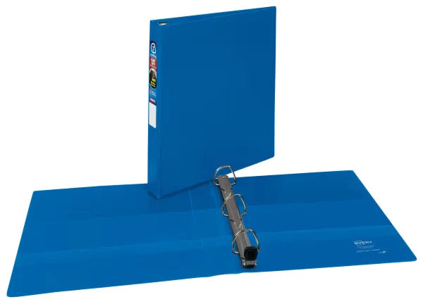 Avery&reg; Heavy-Duty Binder,1" One-Touch Rings, 275-Sheet Capacity, DuraHinge&trade;, Blue (79889)