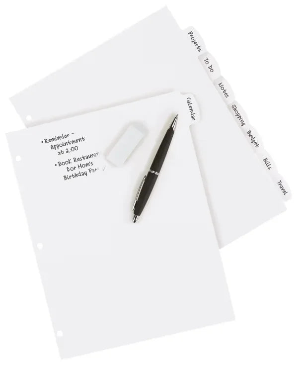 Avery&reg; Big Tab&trade; Write & Erase Plastic Dividers, 8-Tab Set (16371)