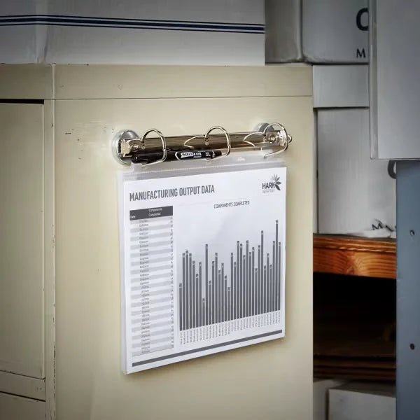 Magnetic Hanging Binder Rings, 3 Ring Binder, 1.5" Slant Rings, 375-Sheet Capacity (77715)