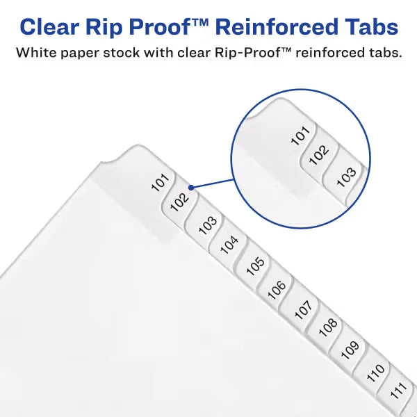 Avery&reg; Collated Legal Dividers Allstate&reg; Style, Letter Size, 51-75 Tab Set (1703)