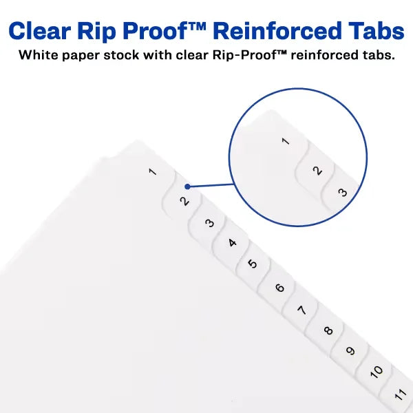 Avery&reg; 1-25 Legal Exhibit Dividers for 3 Ring Binders, 25-Tab Set, Allstate&reg; Style, 1 Binder Divider Set (01701)