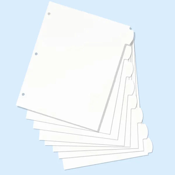 Avery&reg; Big Tab&trade; Durable Paper Dividers, 8-Tab Set, Easy Peel&reg; Labels (14423)