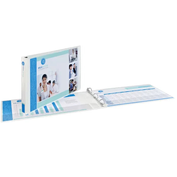 Avery&reg; Heavy-Duty View Binder, 1-1/2" Slant Rings,  375-Sheet Capacity, 11" x 17", White (72125)